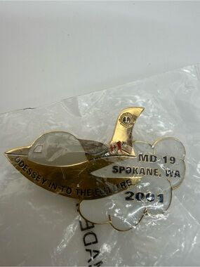 Lions Club MD-19 Spokane WA 2001 Odyssey Into the Future Convention Pin Sealed